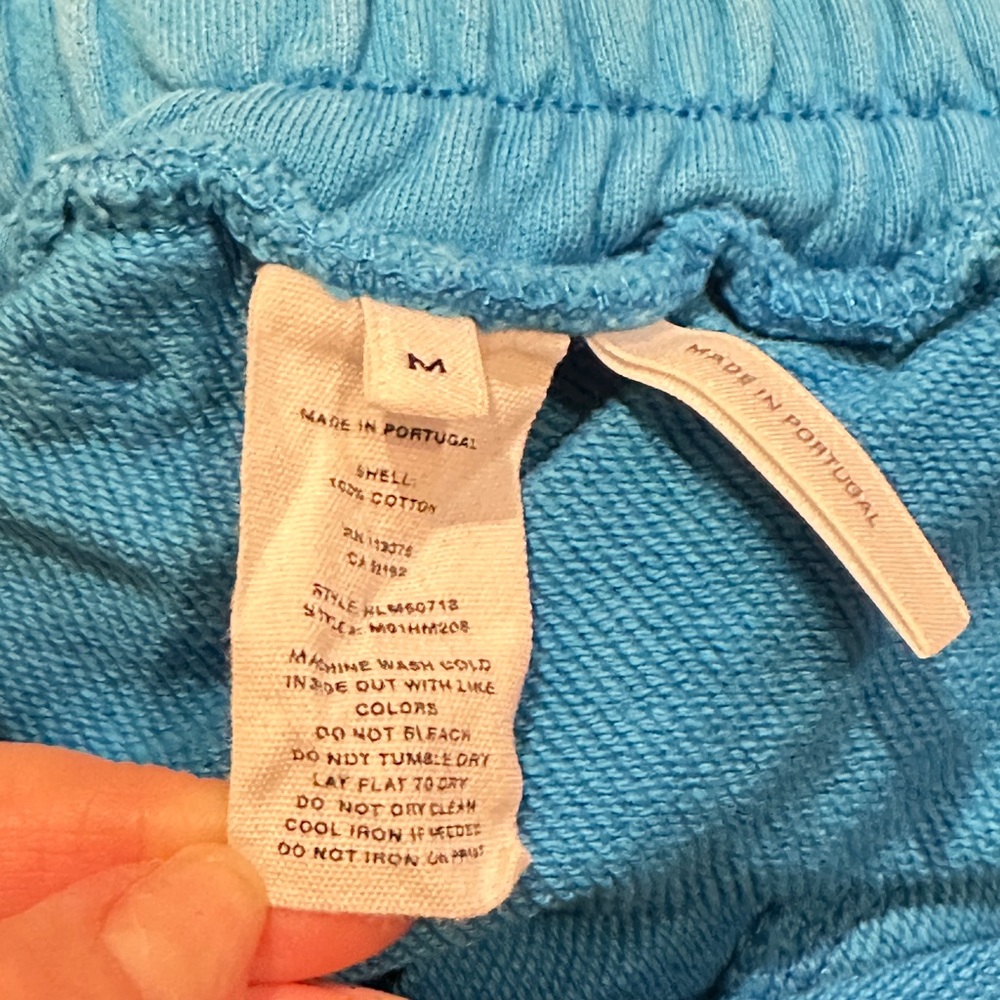 Helmut Lang Knot Logo French Terry Jogger Sweatpants Blue Size M - Picture 5 of 11